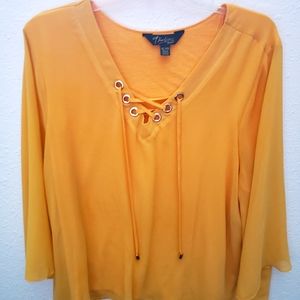 Yellow blouse